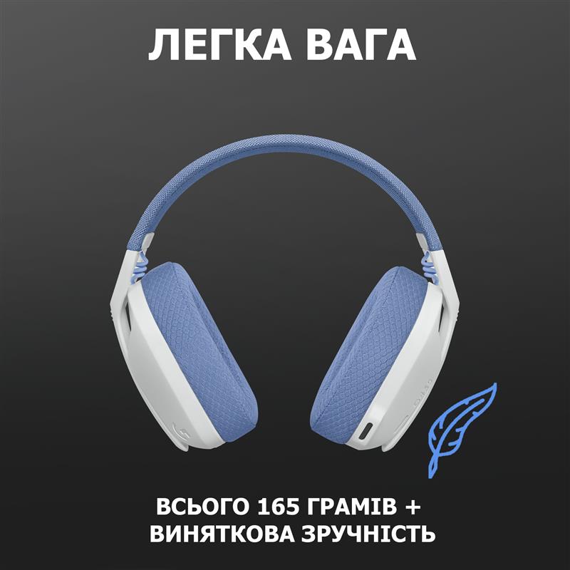 Bluetooth-гарнітура Logitech G435 Wireless White (981-001074)