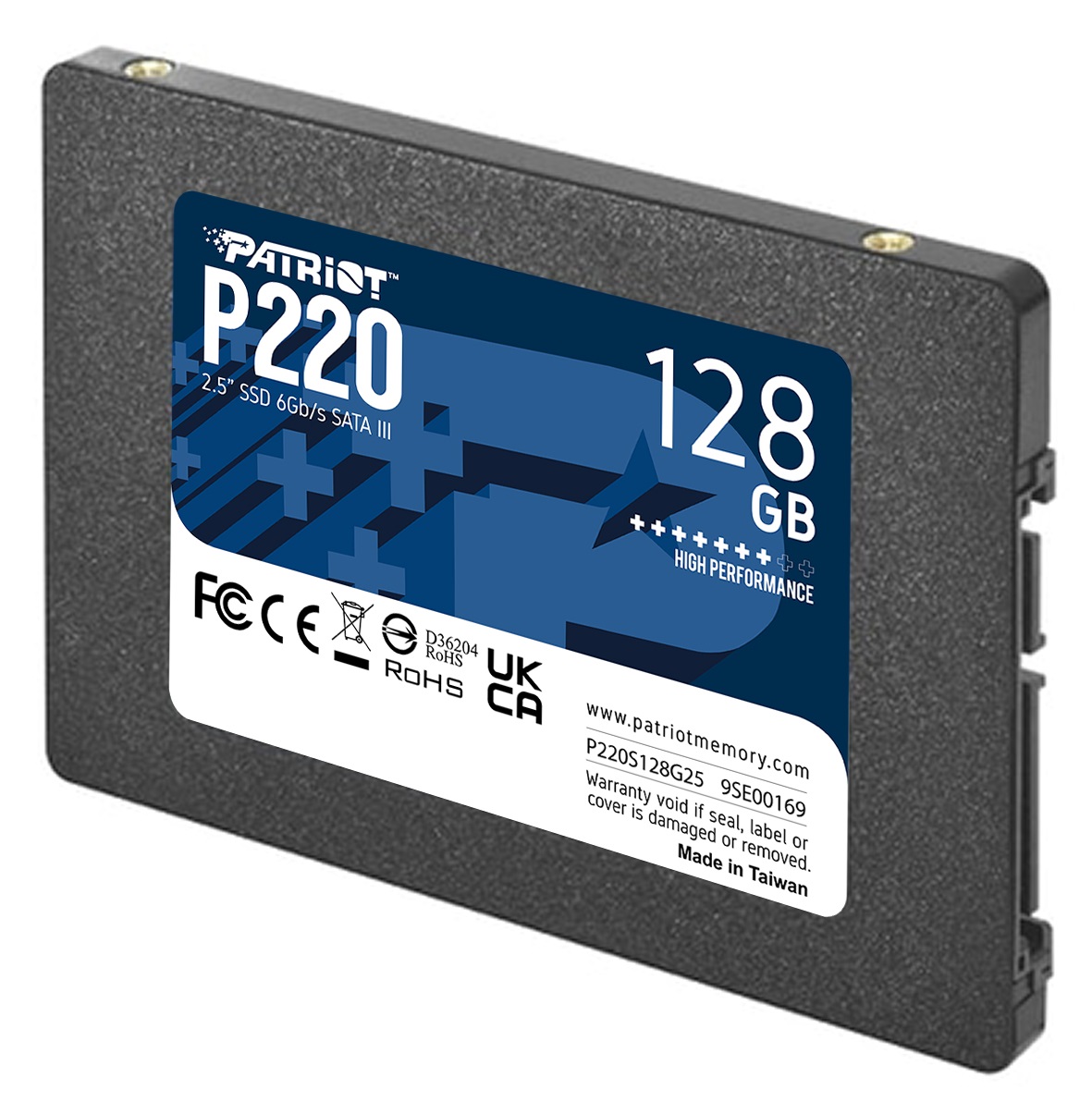 Накопичувач SSD  128GB Patriot P220 2.5" SATAIII TLC (P220S128G25)