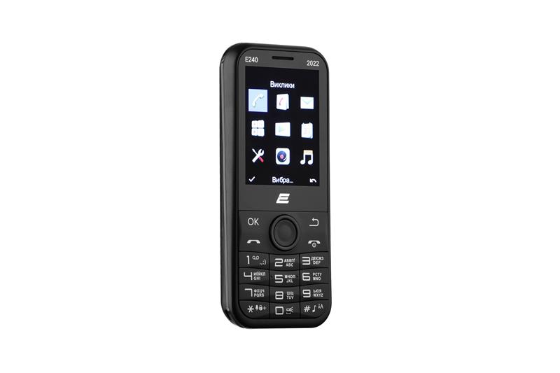 Мобiльний телефон 2E E240 2022 Dual Sim Black (688130245159)