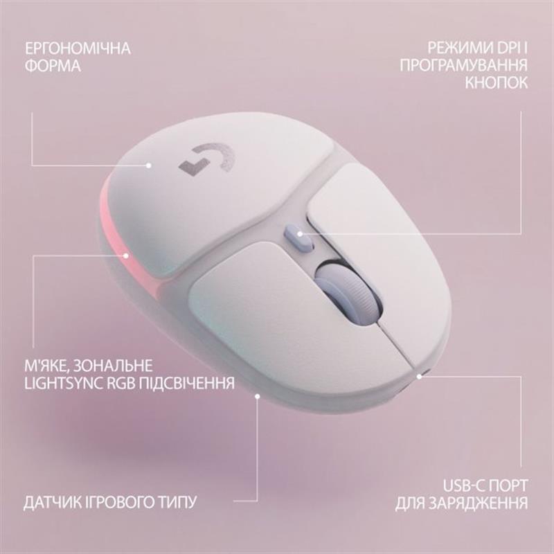 Миша бездротова Logitech G705 White (910-006367)