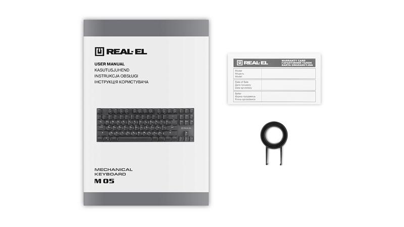 Клавіатура REAL-EL M 05 Grey USB