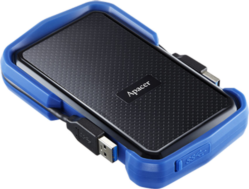 Зовнішній жорсткий диск 2.5" USB 2.0TB Apacer AC631 Black/Blue (AP2TBAC631U-1)