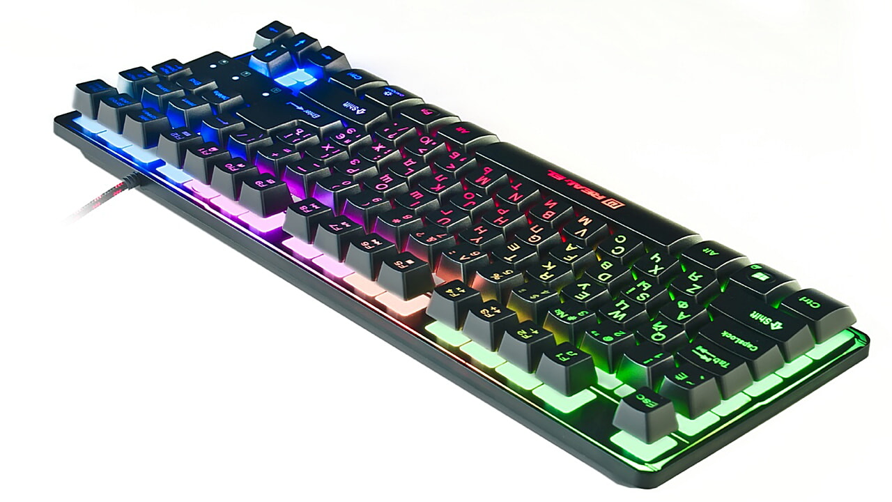 Клавіатура REAL-EL Gaming 8710 TKL Backlit Ukr Black