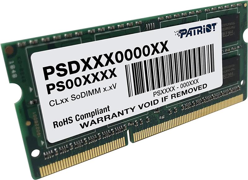 Модуль пам`яті SO-DIMM 4GB/1333 DDR3 Patriot Signature Line (PSD34G13332S)