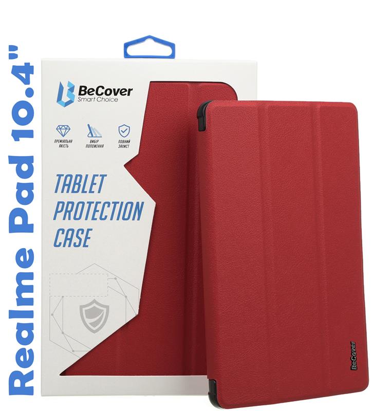 Чохол-книжка BeCover Smart для Realme Pad 10.4" Red Wine (708269)