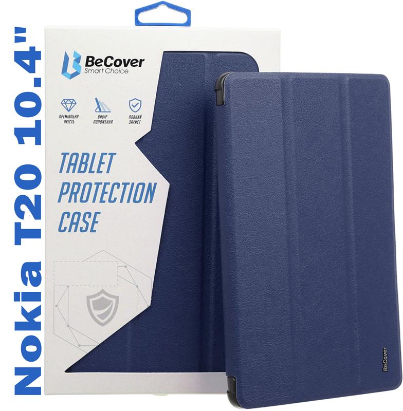 Чохол-книжка BeCover Smart для Nokia T20 10.4" Deep Blue (708042)