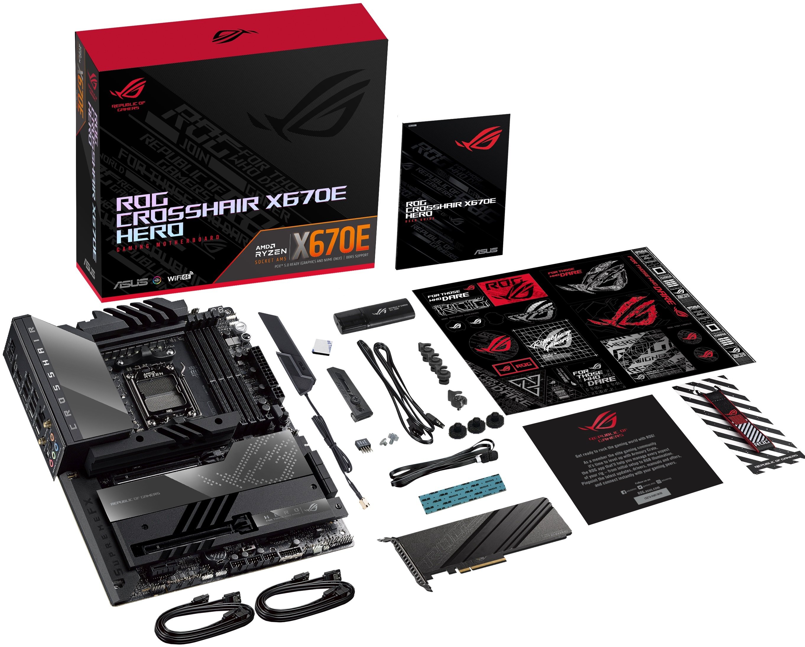 Материнська плата Asus ROG Crosshair X670E Hero Socket AM5