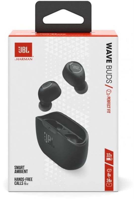 Bluetooth-гарнітура JBL Wave Buds Black (JBLWBUDSBLK)