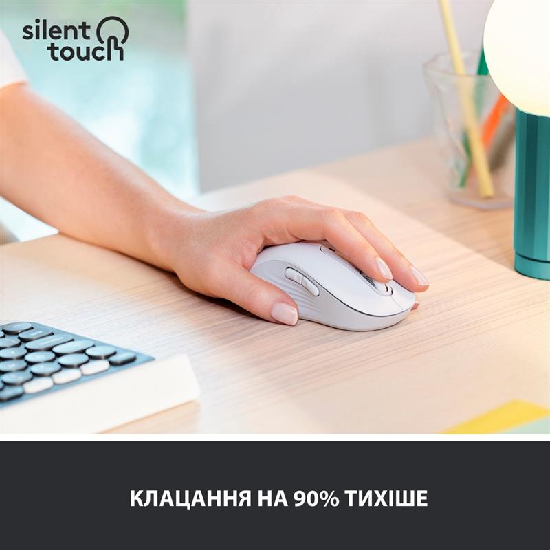 Миша бездротова Logitech Signature M650 L Left Off-White (910-006240)