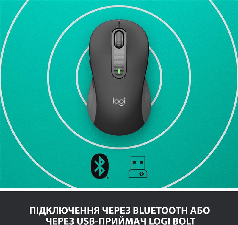 Миша бездротова Logitech Signature M650 L Graphite (910-006236)