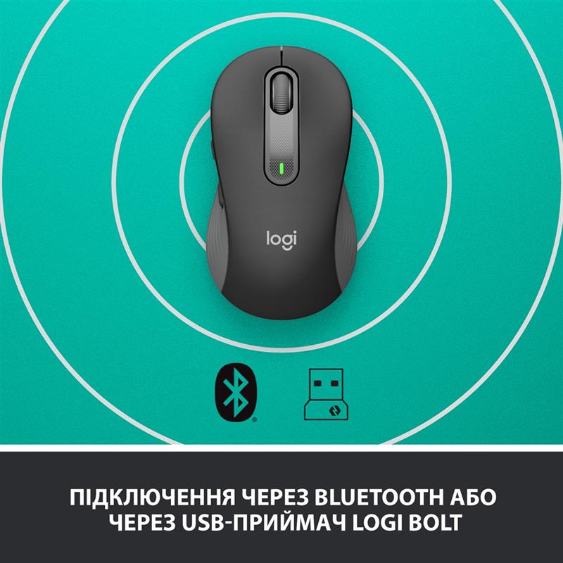 Миша бездротова Logitech Signature M650 Graphite (910-006253)