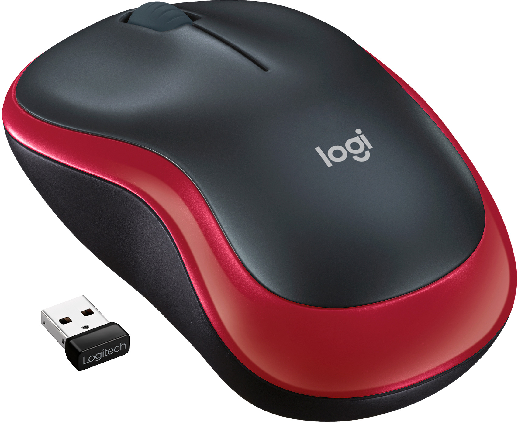 Миша бездротова Logitech M185 Red (910-002240)