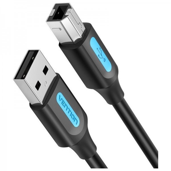 Кабель для принтера Vention USB - USB Type-B (M/M), 5 м, Black (COQBJ)