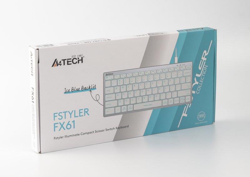 Клавіатура A4Tech Fstyler FX61 White