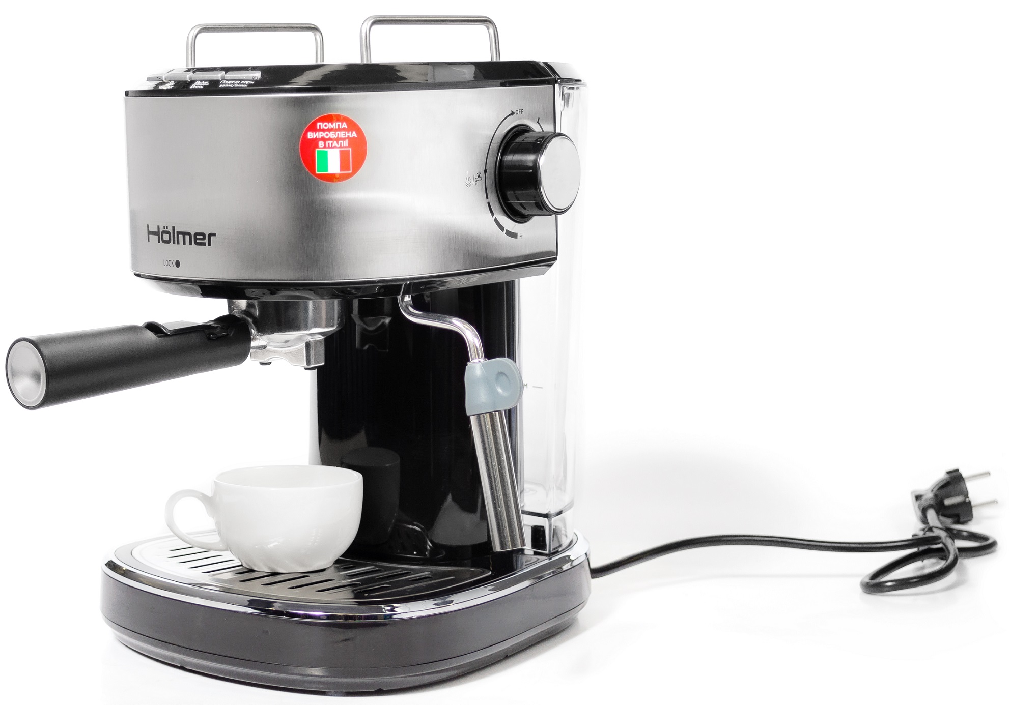 фото Ріжкова кавоварка еспресо Holmer HCM-105