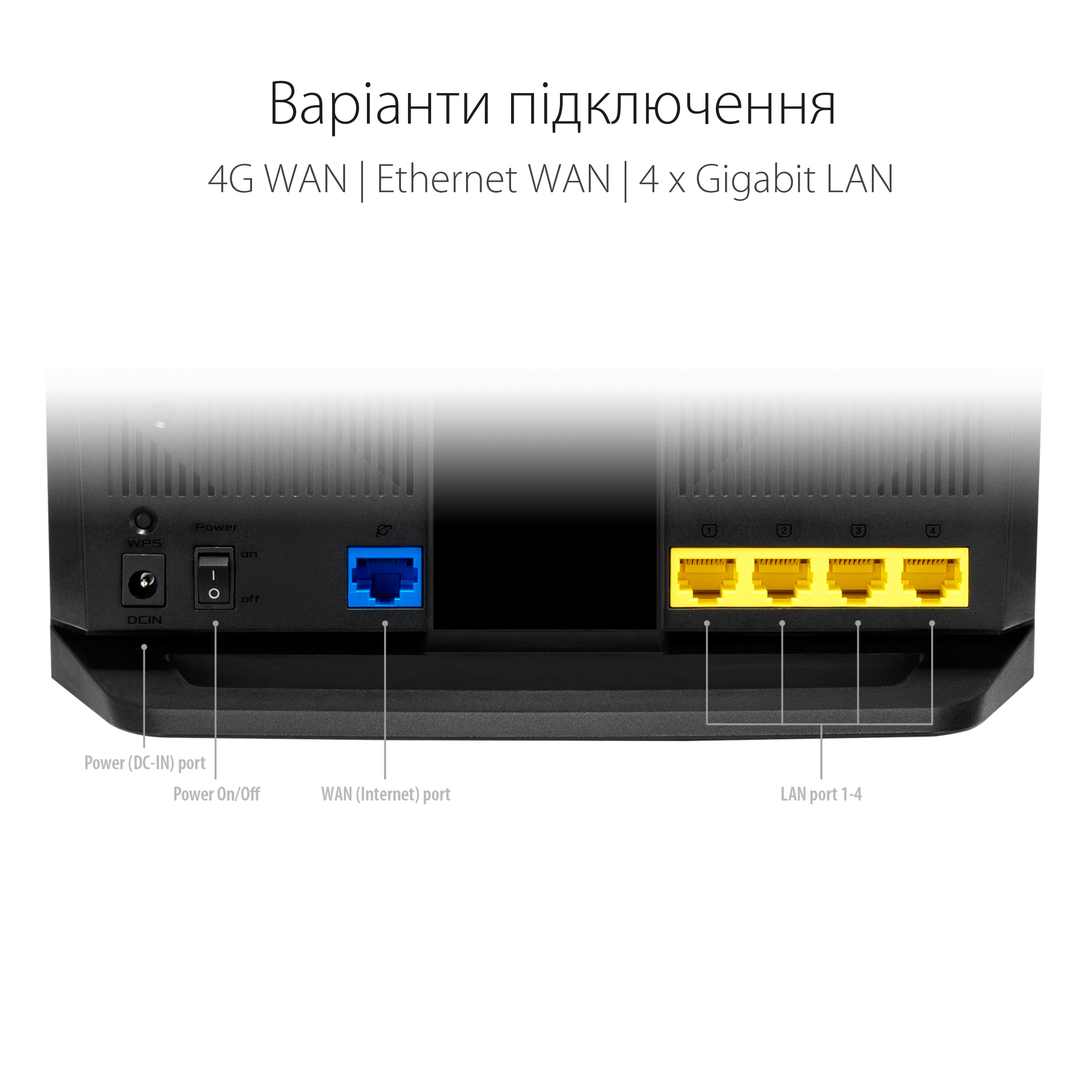 Бездротовий LTE маршрутизатор Asus 4G-AX56 (90IG06G0-MO3110)