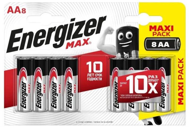 Батарейка Energizer AA MAX 4+4 шт (1429935)