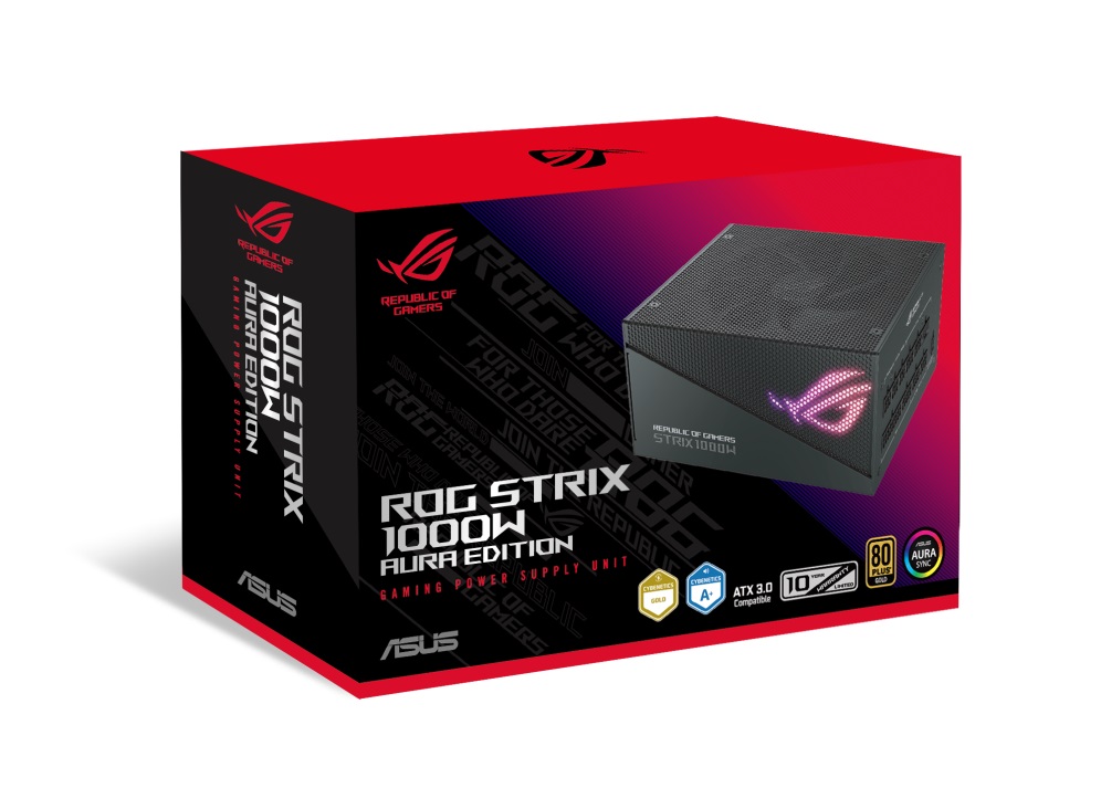 Блок живлення Asus ROG Strix PCIE5 1000W Gold Aura Edition (90YE00P1-B0NA00)