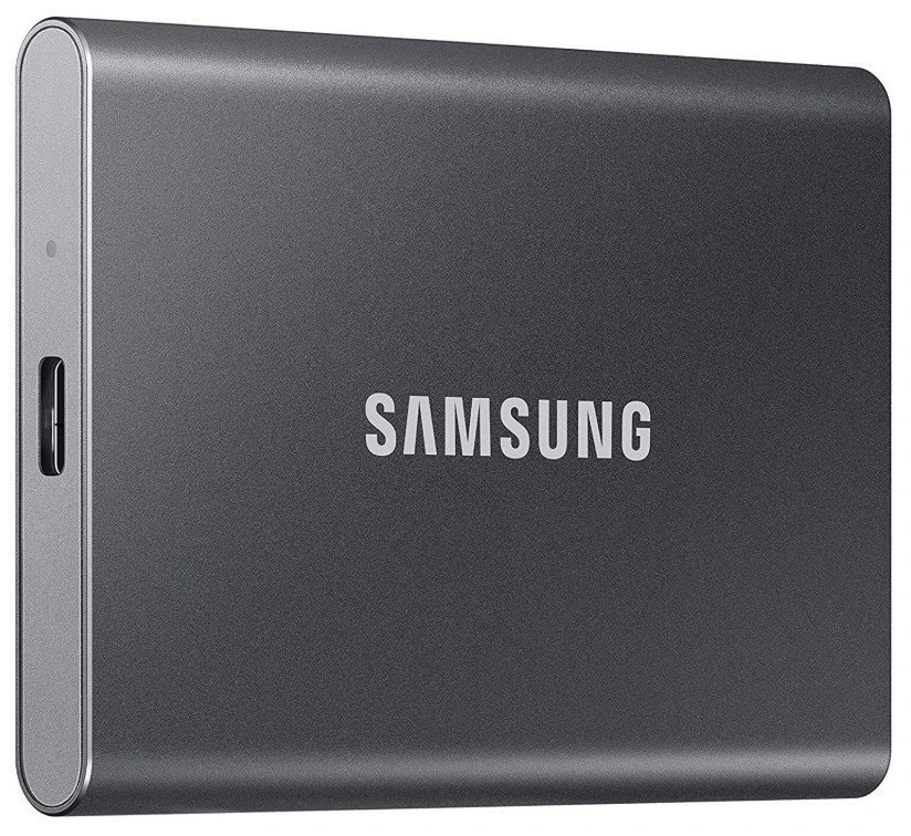 Накопичувач зовнішній SSD 2.5" USB 1.0TB Samsung T7 Titan Gray (MU-PC1T0T/WW)