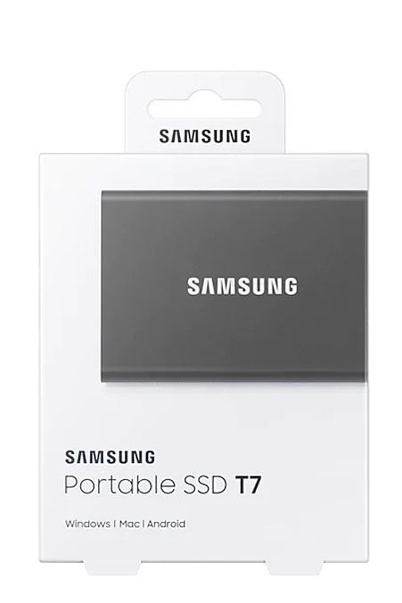 Накопичувач зовнішній SSD 2.5" USB 2.0TB Samsung T7 Titan Gray (MU-PC2T0T/WW)