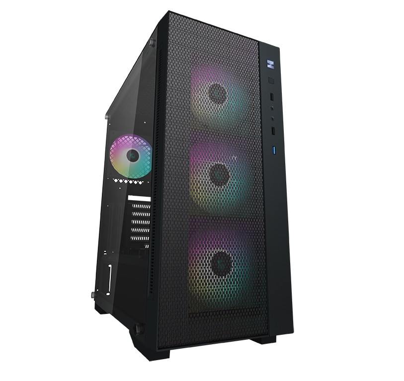 Корпус DeepCool Matrexx 55 Mesh ADD-RGB 4F Black (DP-ATX-MATREXX55-MESH-AR-4F) без БЖ