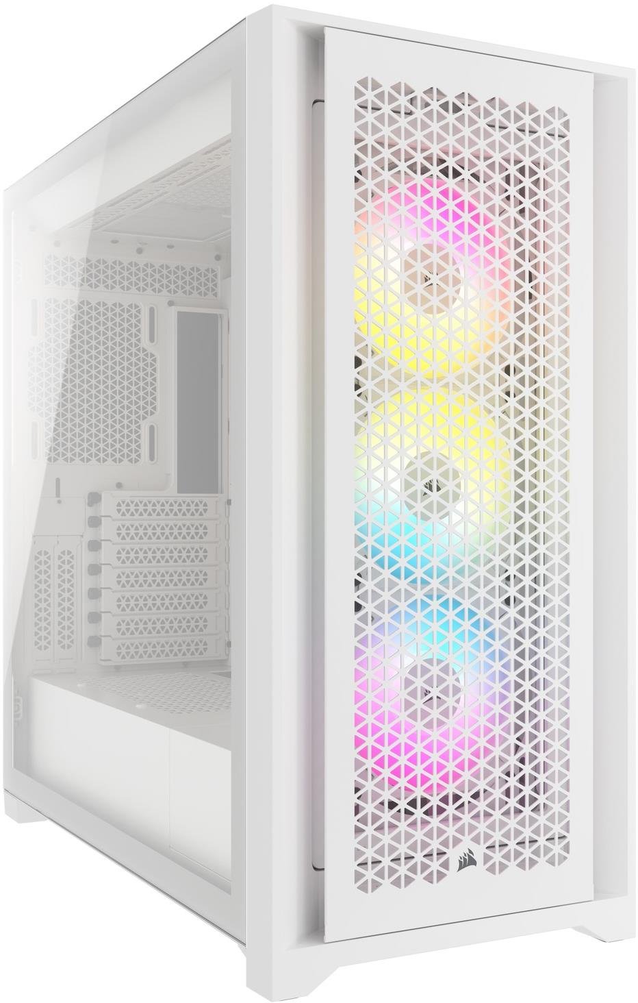 Корпус Corsair iCUE 5000D RGB AirFlow Tempered Glass White (CC-9011243-WW) без БЖ