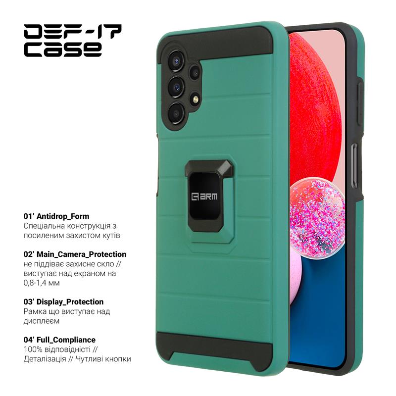 Чохол-накладка Armorstandart DEF17 для Samsung Galaxy A13 SM-A135 Military Green (ARM61353)