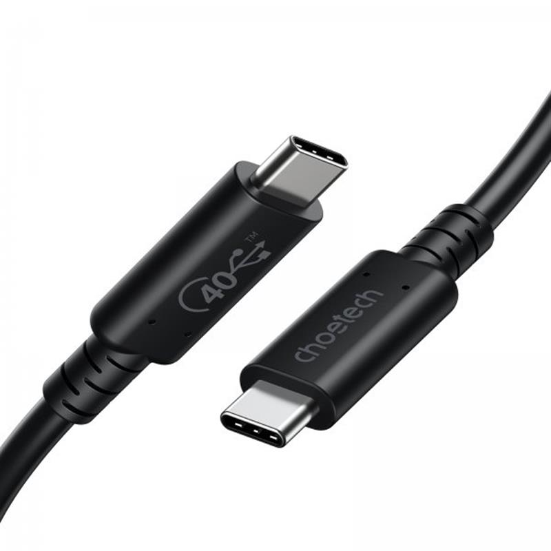 Кабель Choetech USB Type-C - USB Type-C (M/M), 0.8 м, Black (XCC-1028-BK)