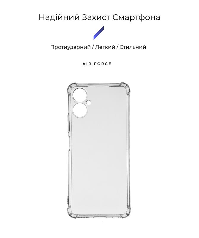 Чохол-накладка Armorstandart Air Force для Tecno Camon 19 Neo Camera cover Transparent (ARM66431)