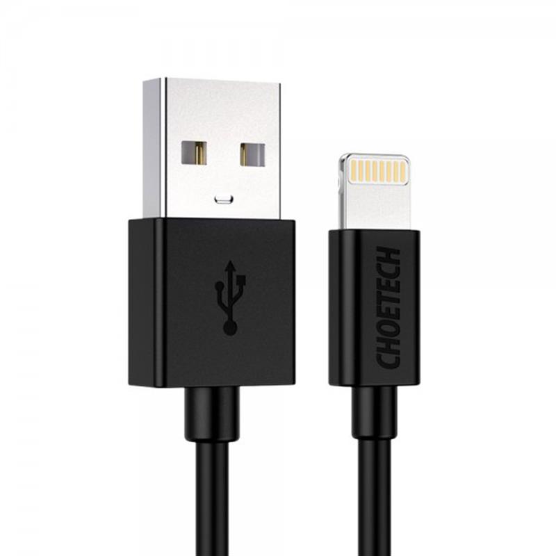 Кабель Choetech IP0027 Lightning MFi 1.8 м Чорний
