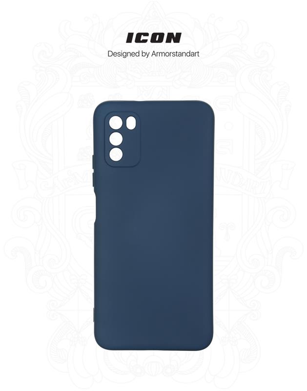 Чохол-накладка Armorstandart Icon для Xiaomi Poco M3 Camera cover Dark Blue (ARM58549)