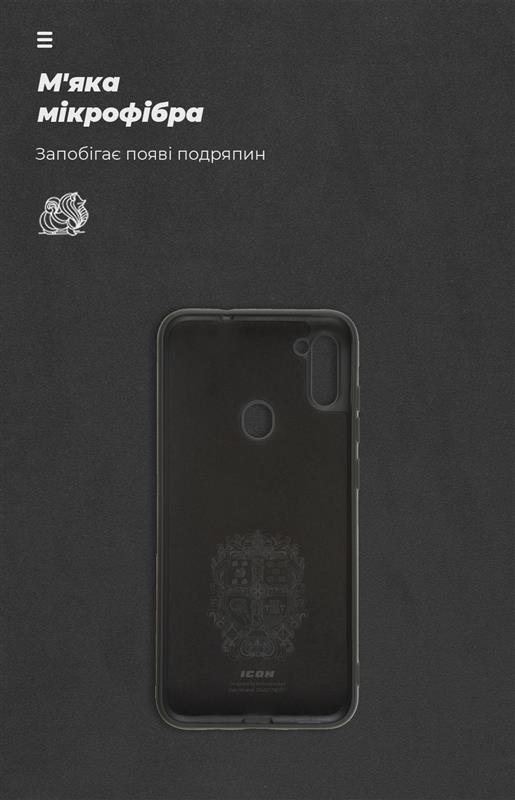 Чохол-накладка Armorstandart Icon для Samsung Galaxy A11 SM-A115/M11 SM-M115 Camera cover Black (ARM67489)