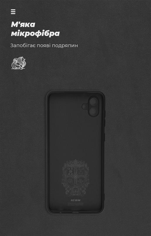 Чохол-накладка Armorstandart Icon для Samsung Galaxy A04 SM-A045 Camera cover Black (ARM63906)