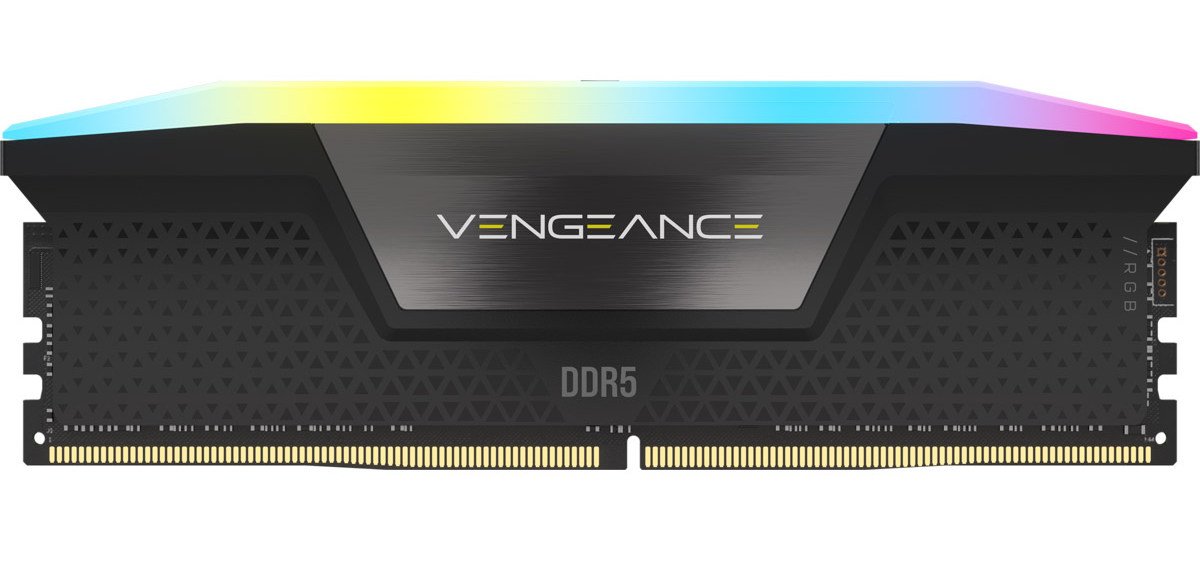 Модуль пам`ятi DDR5 2x32GB/6600 Corsair Vengeance RGB Black (CMH64GX5M2B6600C32)