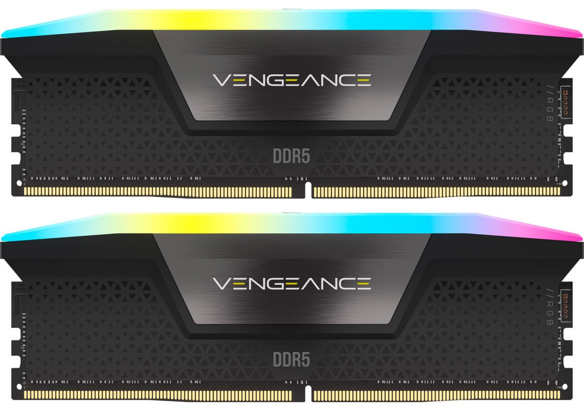 Модуль пам`ятi DDR5 2x16GB/7200 Corsair Vengeance RGB Black (CMH32GX5M2X7200C34)