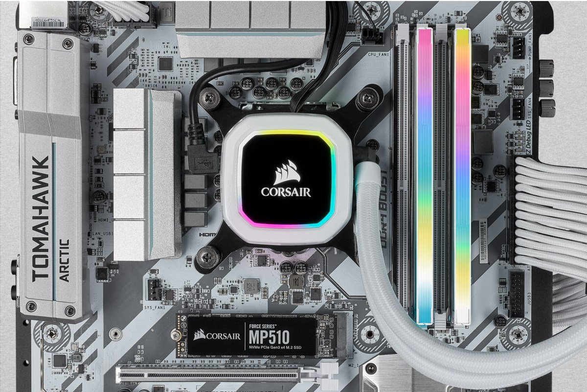 Модуль пам`ятi DDR4 2x16GB/3600 Corsair Vengeance RGB Pro SL White (CMH32GX4M2D3600C18W)