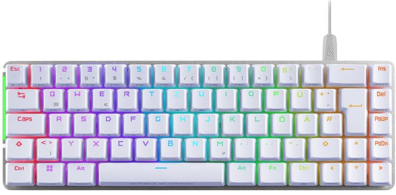 Клавiатура Asus ROG Falchion Ace LED 68key NX RD White (90MP0346-BKUA11)