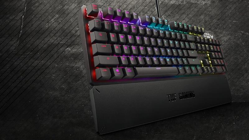 Клавiатура Asus TUF Gaming K3 RGB 104key Kailh BN UA Black (90MP01Q1-BKMA00)