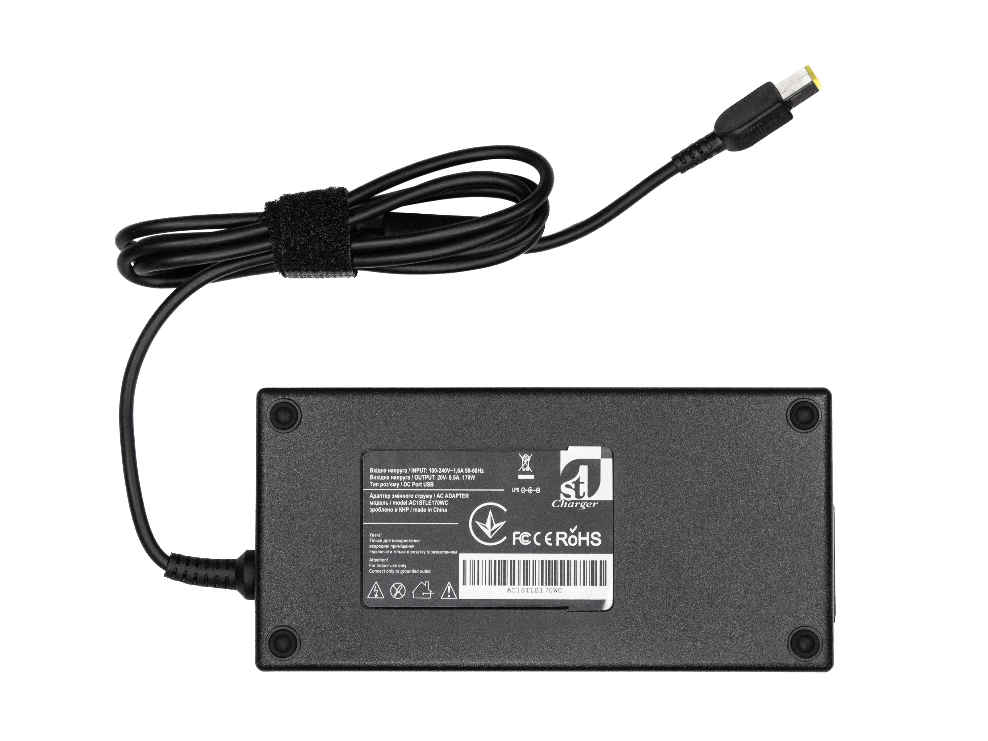 Блок живлення 1StCharger для ноутбука Lenovo 20V 170W 8.5A Square (AC1STLE170WC)