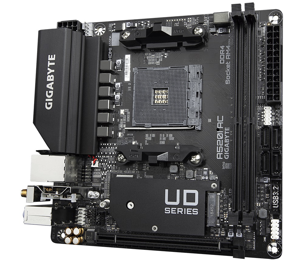 Материнська плата Gigabyte A520I AC Socket AM4