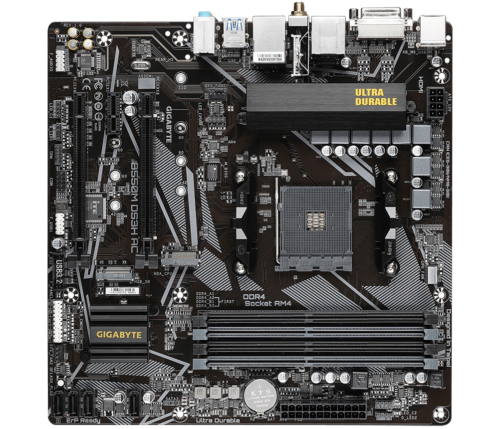 Материнська плата Gigabyte B550M DS3H AC Socket AM4