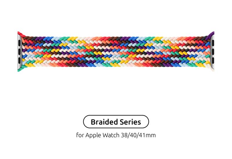 Ремінець Armorstandart Braided Solo Loop для Apple Watch 38mm/40mm/41mm Pride Edition Size 6 (144 mm) (ARM64935)