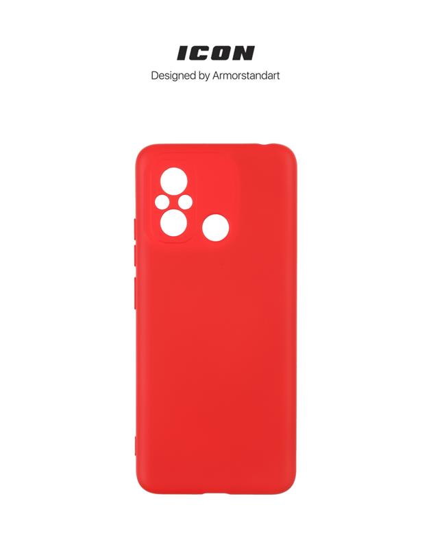 Чохол-накладка Armorstandart Icon для Xiaomi Redmi 12С/11A Camera cover Red (ARM65966)