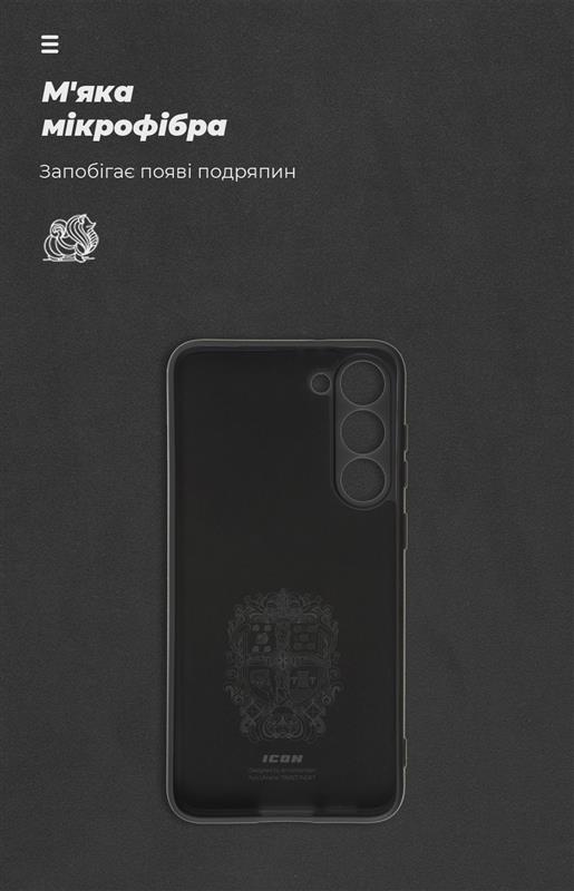 Чохол-накладка Armorstandart Icon для Samsung Galaxy S23+ SM-S916 Camera cover Black (ARM65455)