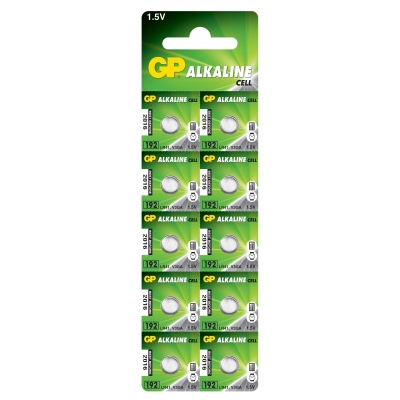 Батарейка GP Batteries LR41 1.5B Alkaline 10шт (1512831)