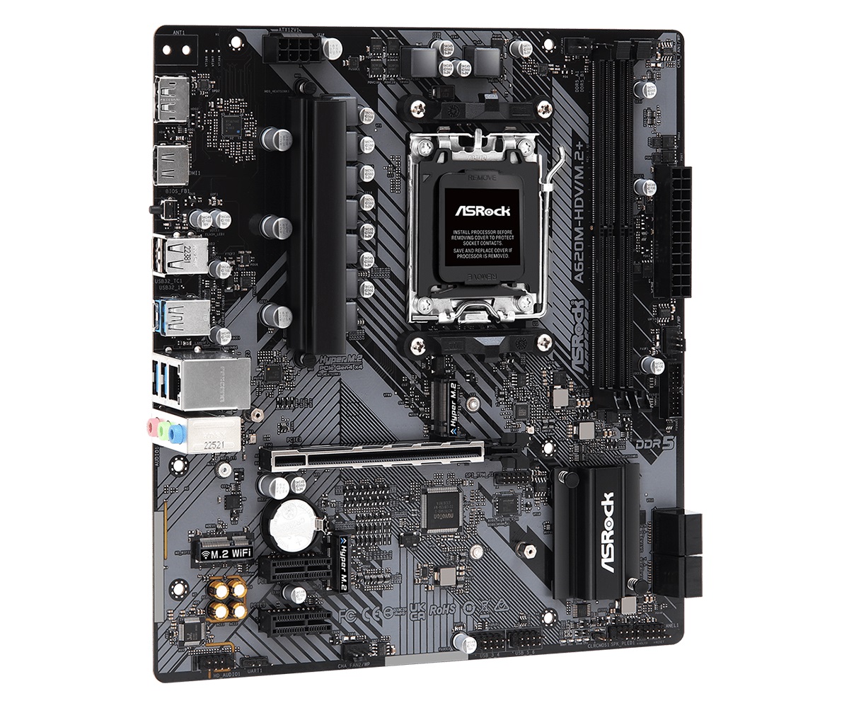 Материнська плата ASRock A620M-HDV/M.2+ Socket AM5