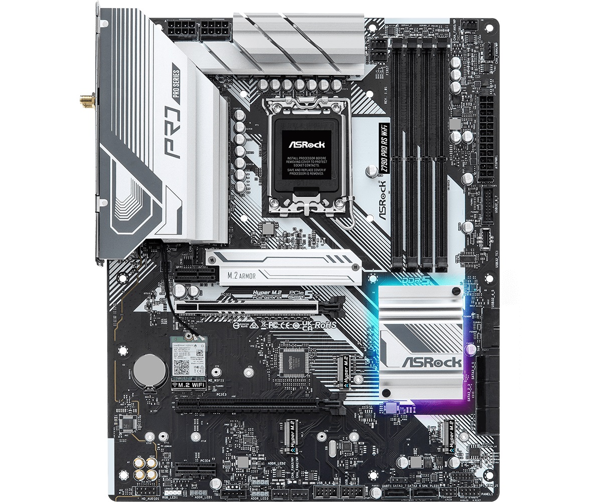 Материнська плата ASRock Z790 Pro RS WiFi Socket 1700