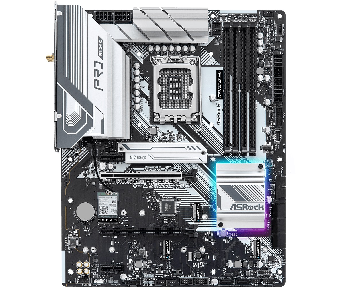 Материнська плата ASRock Z790 Pro RS WiFi Socket 1700