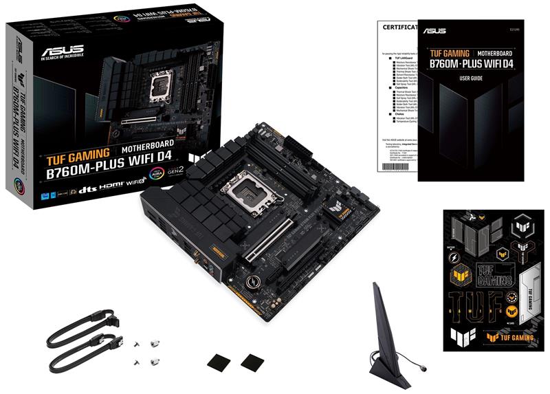 Материнська плата Asus TUF Gaming B760M-Plus WiFi D4 Socket 1700