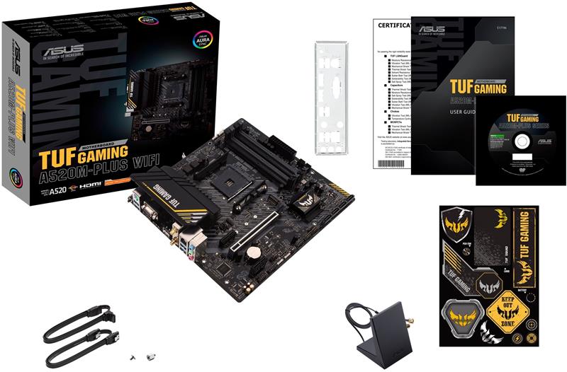 Материнська плата Asus TUF Gaming A520M-Plus WiFi Socket AM4